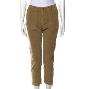 Nili Lotan Skinny Leg Corduroy Camel / Tan Pants M | US 6